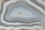 Polished Banded Agate with Wegeler Effect - Aouli, Morocco #187147-1